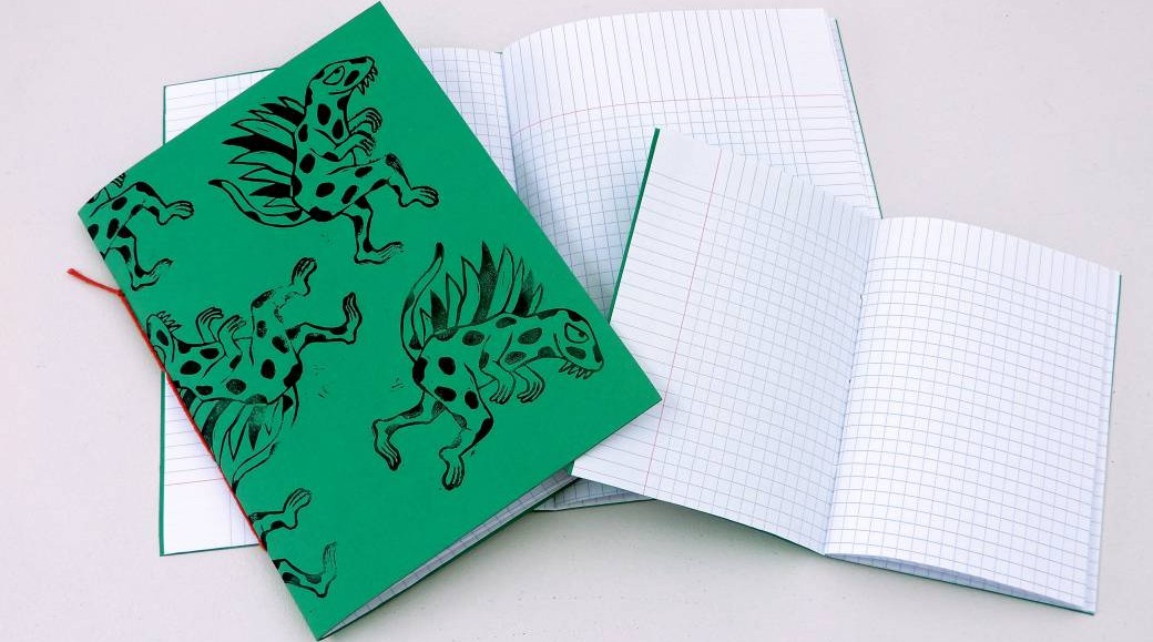 Atelier de linogravure - Création de carnets/cahiers pour la rentrée