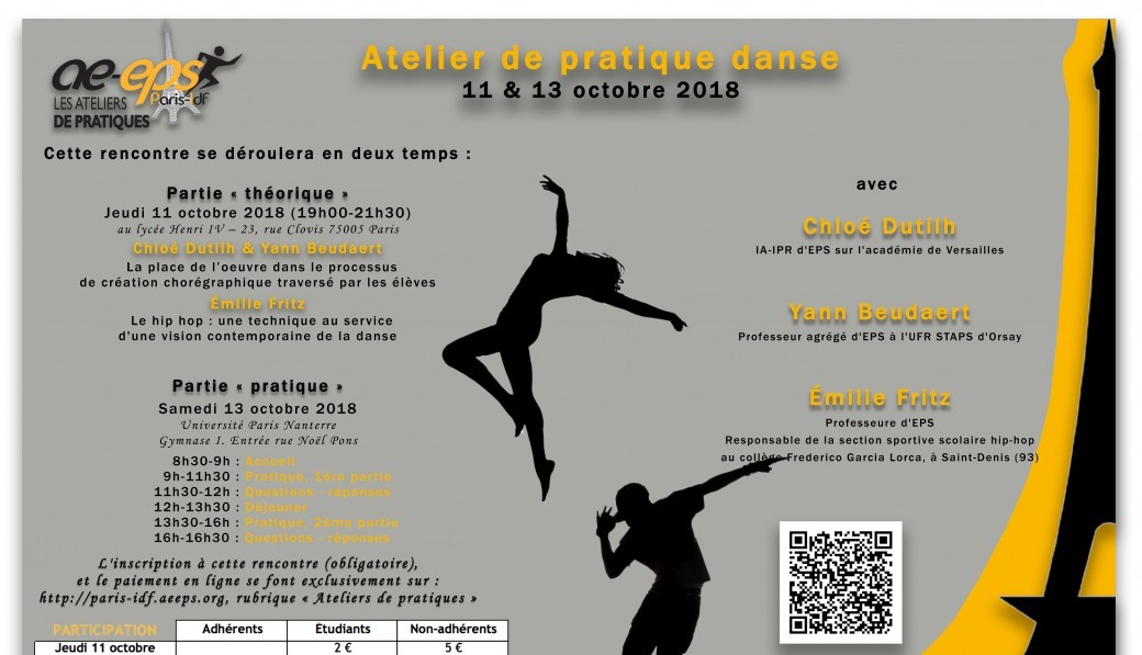 Atelier de Pratique Danse avec Chloé Dutilh / Yann Beudaert / Émilie Fritz