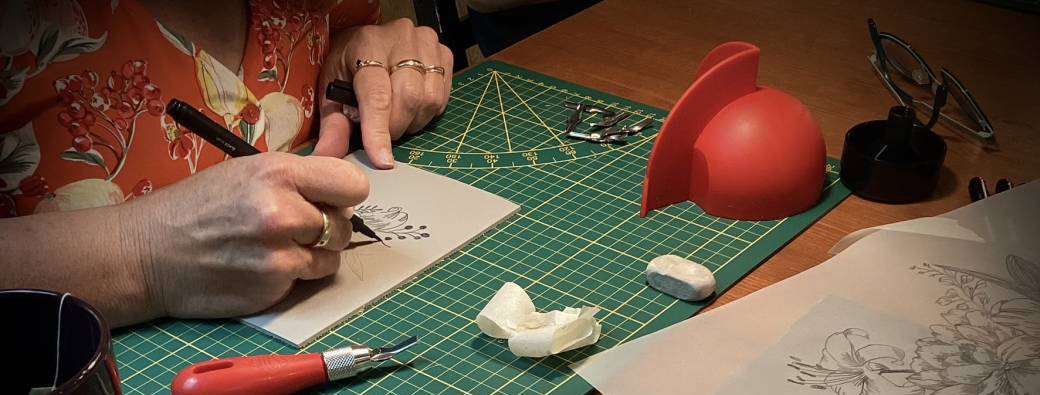 Atelier découverte de la linogravure - impression en bichromie