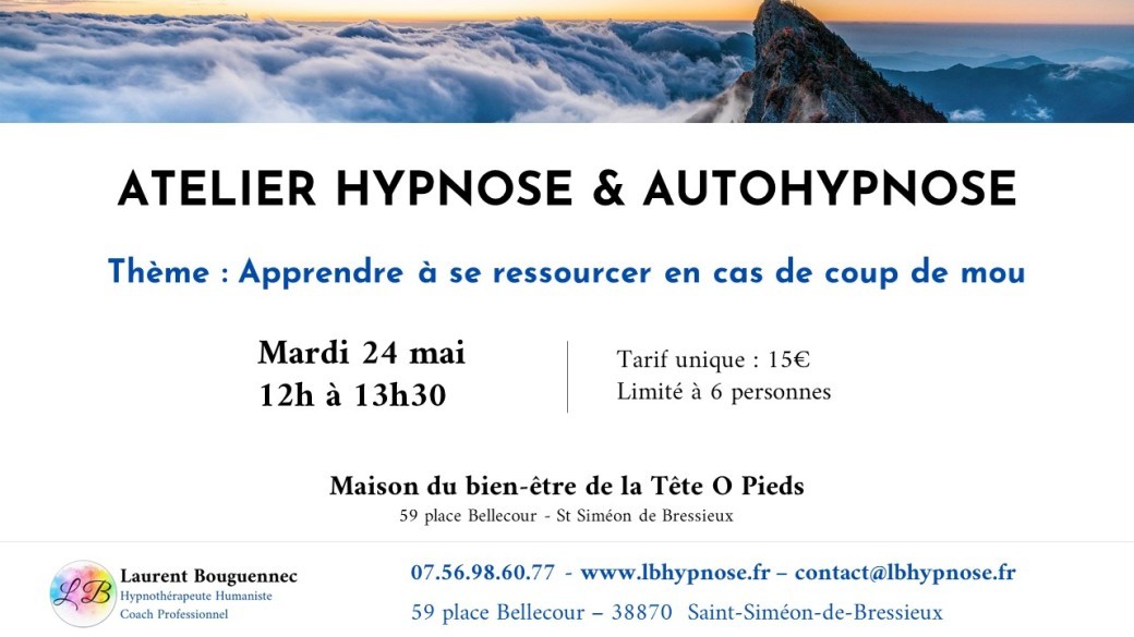 Atelier découverte Hypnose et Autohypnose