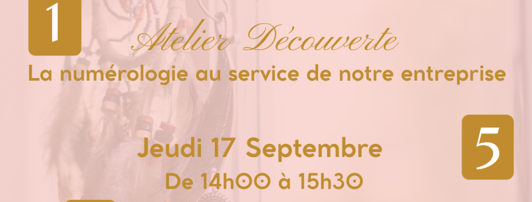 Atelier découverte :  La numérologie au service de notre entreprise