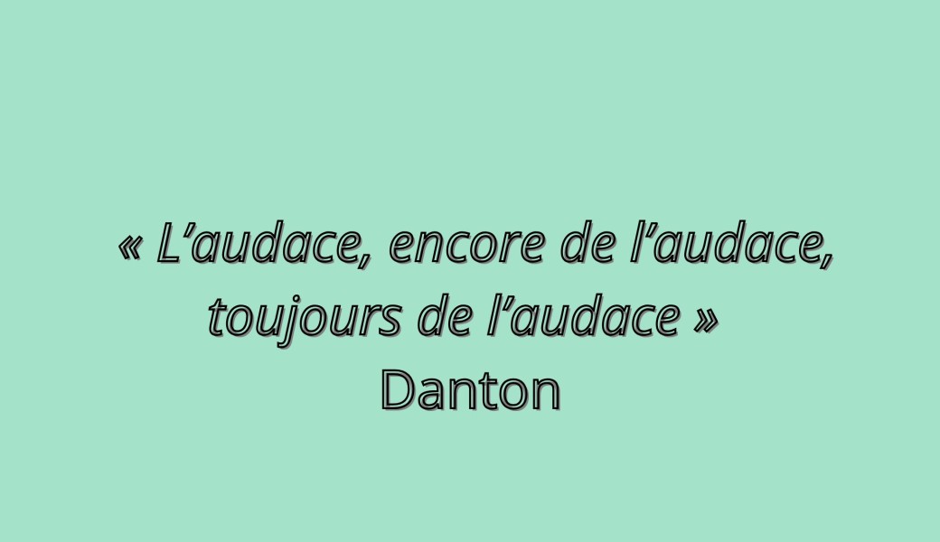 Atelier d'écriture - L'audace
