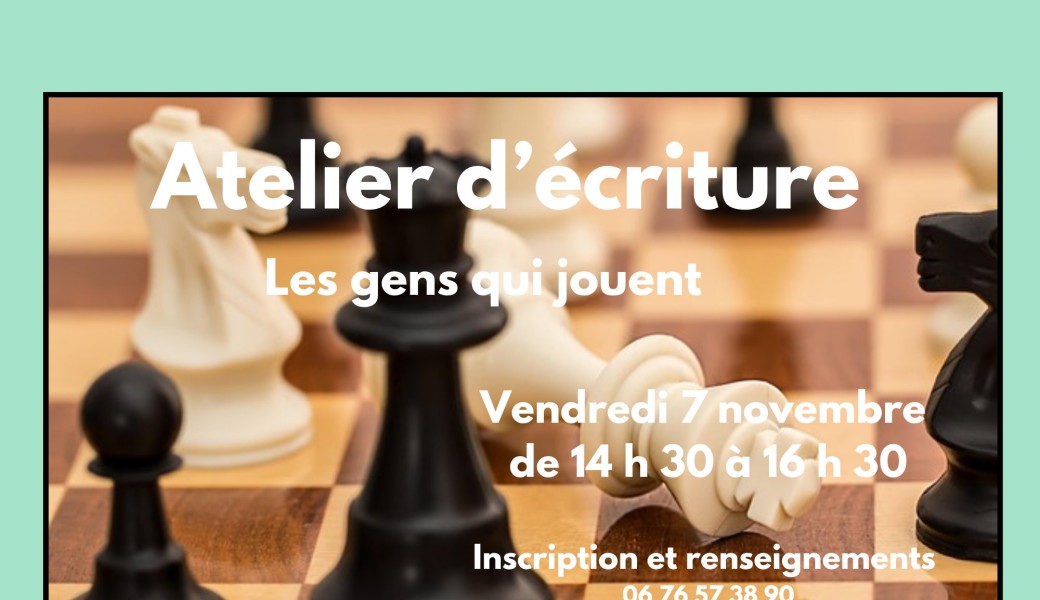 Atelier d'écriture ludique et créatif