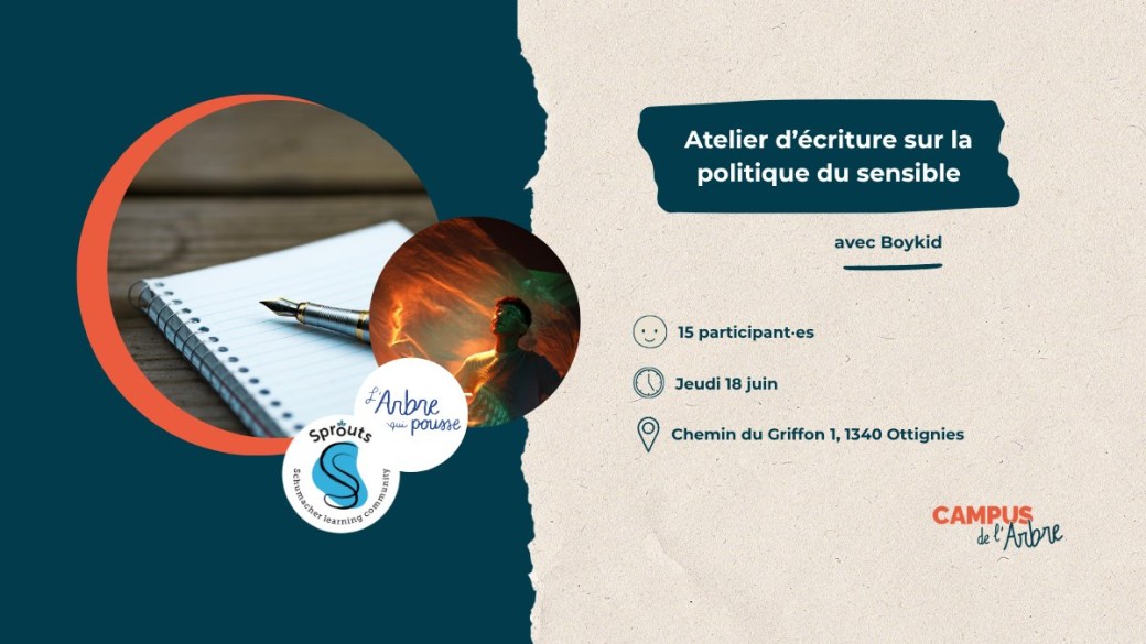 Atelier d'écriture sur la politique du sensible avec Boykid
