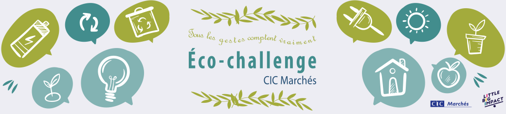 Atelier Éco-challenge de CIC Marchés (distanciel)