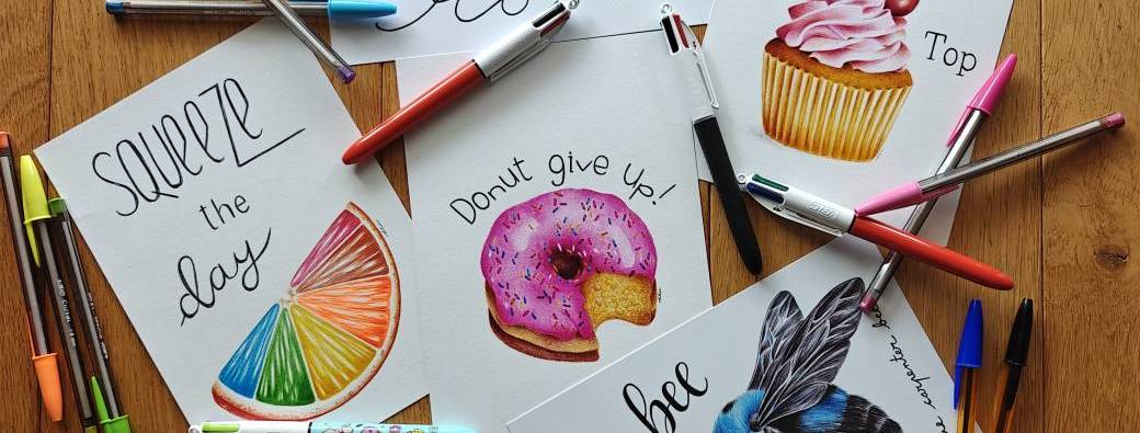 Atelier dessin au stylo-bille : "Ambiance feel-good"