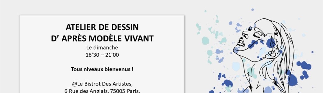 Atelier dessin avec modèle vivant du 26 novembre 2023