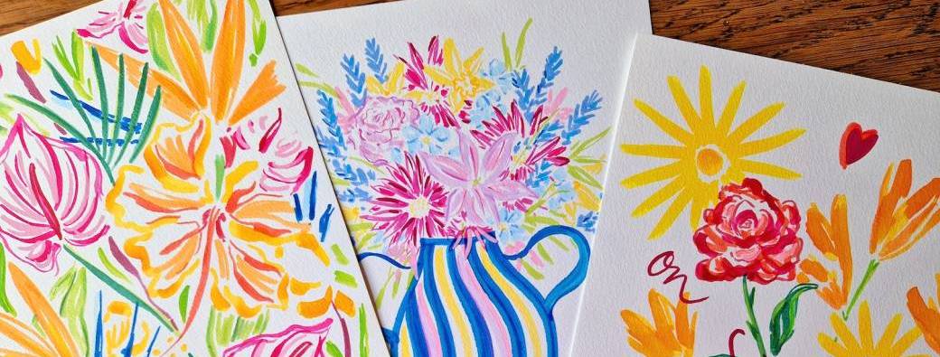 ATELIER DESSIN : crée ton affiche florale