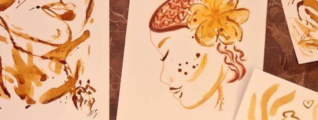 ATELIER DESSIN : créez une affiche avec du café