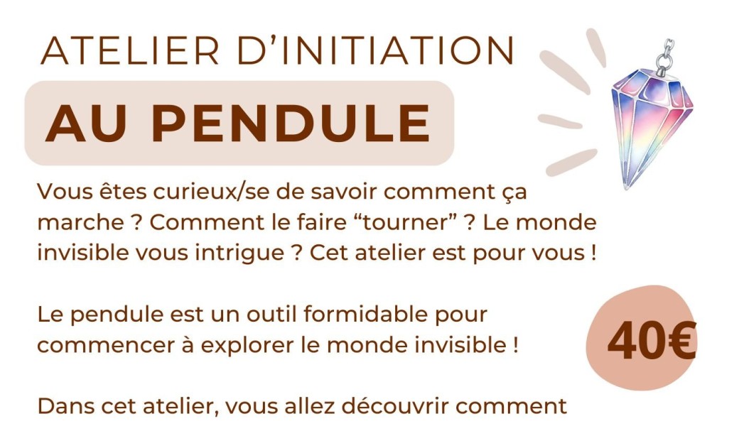 Atelier d'initiation au pendule