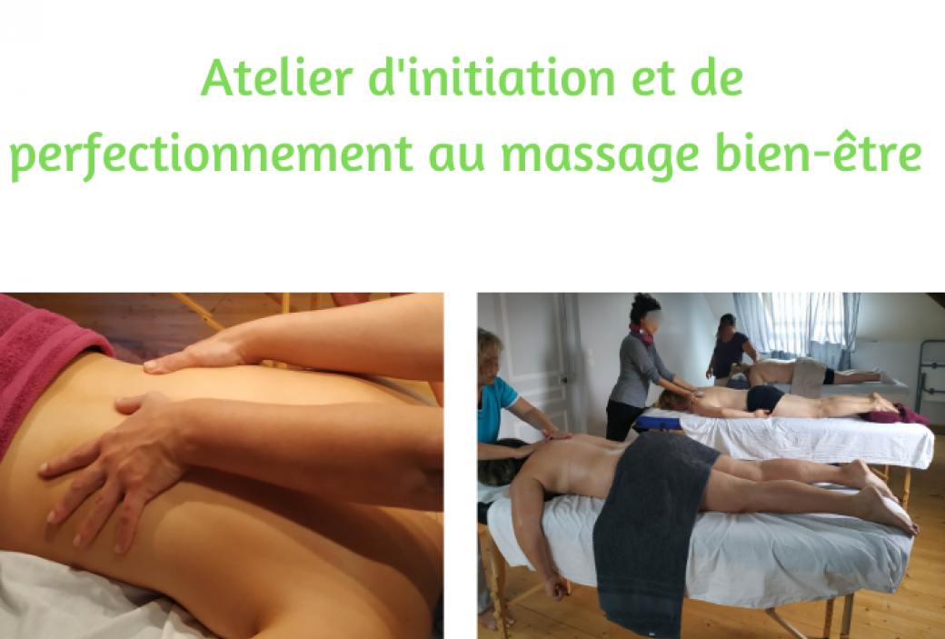 Atelier d'initiation et de perfectionnement au massage bien-être