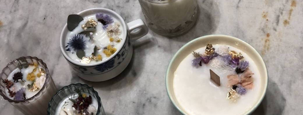 Atelier DIY : bougie fleurie et parfumée