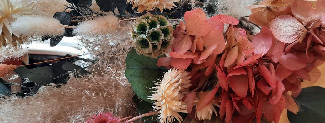 Atelier DIY Création de couronne d'automne en fleurs séchées