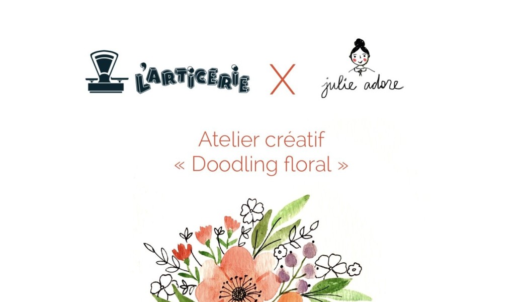 Atelier "Doodling Floral à l'aquarelle" avec Julie Adore