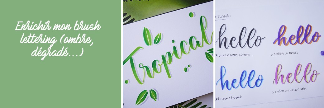 Atelier du soir / Enrichir mon brush lettering (niv 2)