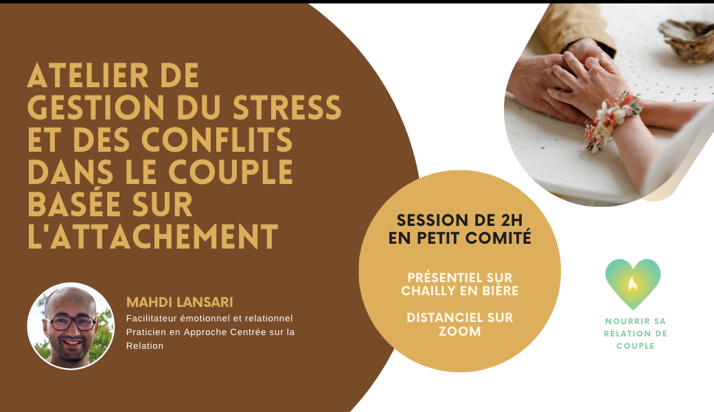 Atelier de Gestion du Stress et des Conflits dans le Couple basée sur l'Attachement