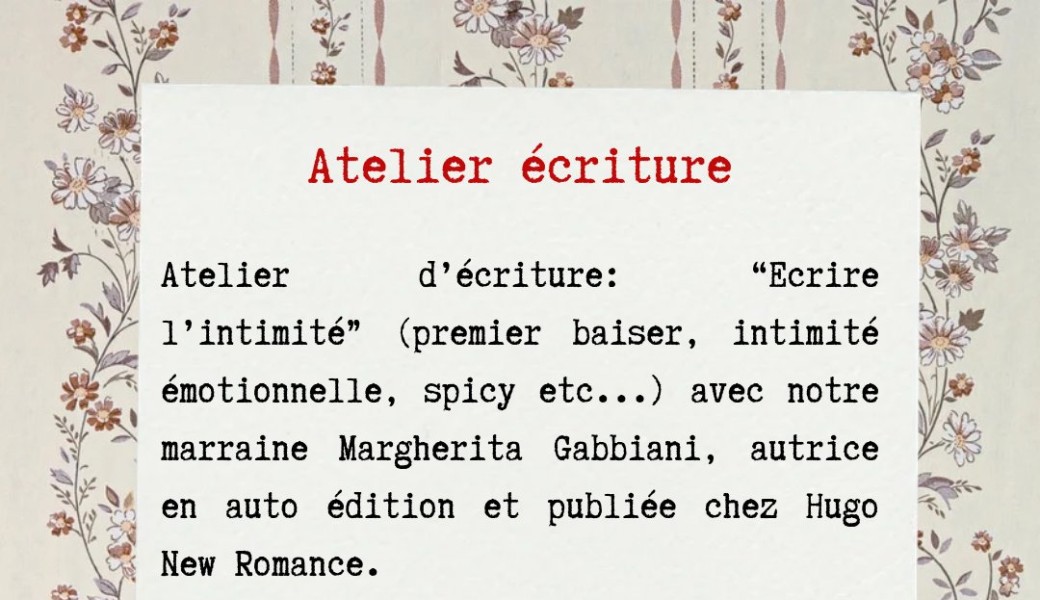 Atelier écriture - Ecrire l’intimité
