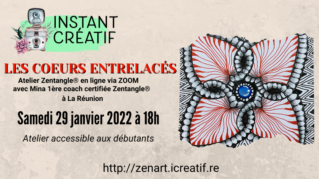 Atelier en ligne "Les coeurs entrelacés"