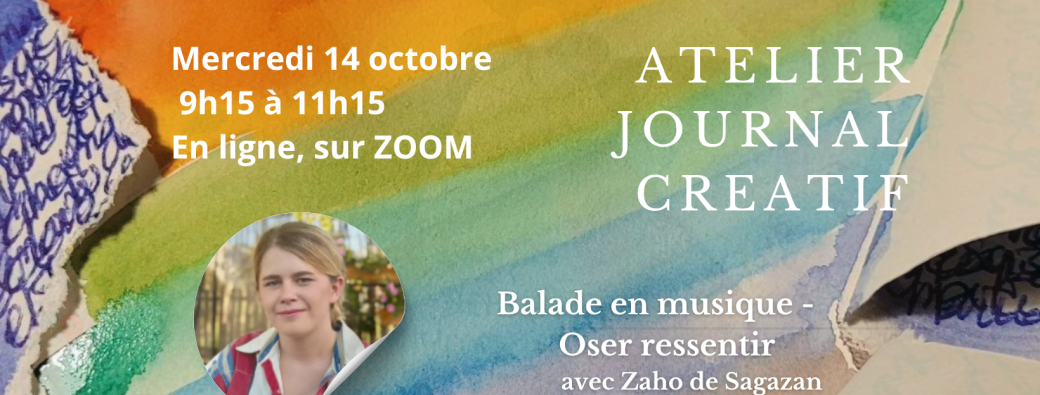 Atelier en LIGNE - Octobre - Mercredi 14 - 9h15 - CRéoNS AVeC ZaHo de SagaZan