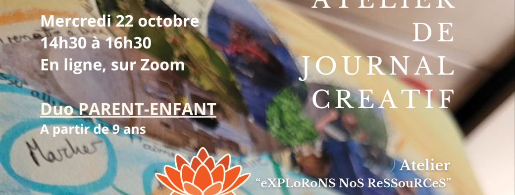 Atelier en LIGNE - Octobre - Mercredi 22 - 14h30 - PARENT-ENFANT