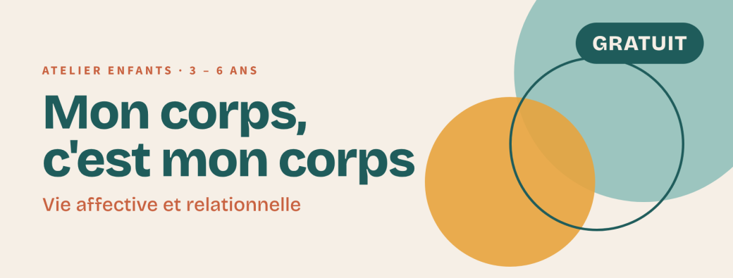 ATELIER ENFANTS ( 3-6 ans) GRATUIT : Vie affective et intimité  / mon corps c'est mon corps 