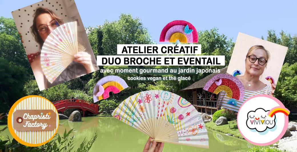 Atelier éventail et broche au jardin japonais