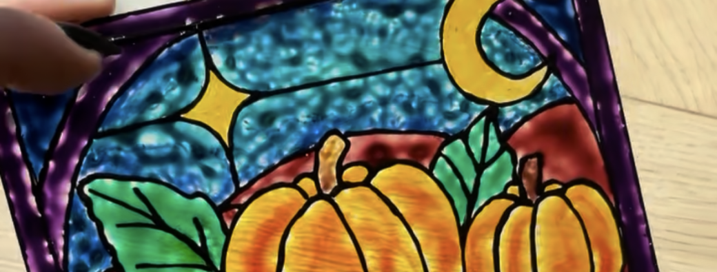 Atelier faux vitrail d’automne