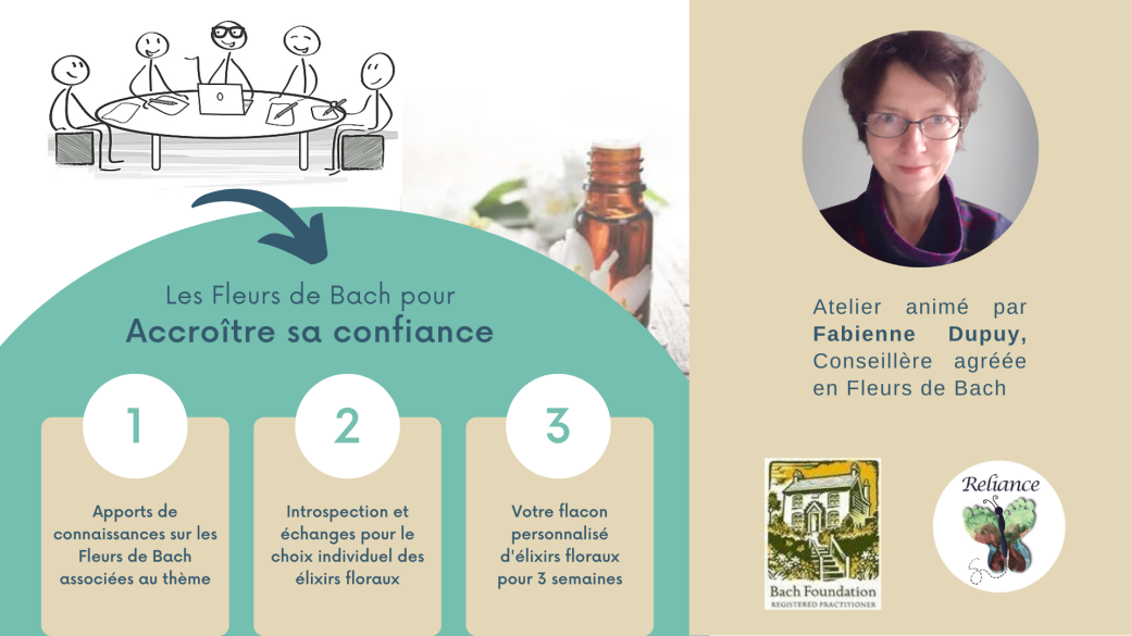 Atelier Fleurs de Bach "Accroître sa confiance"