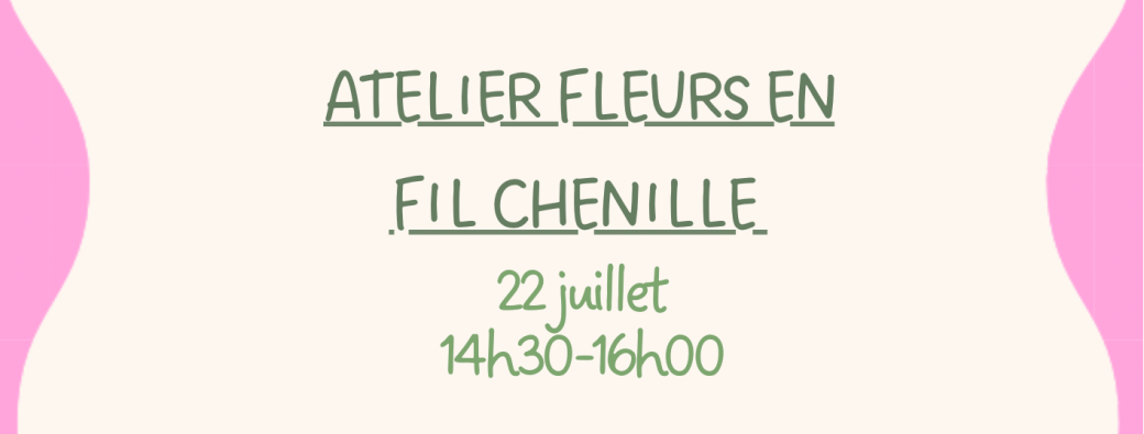 Atelier fleurs fil chenille
