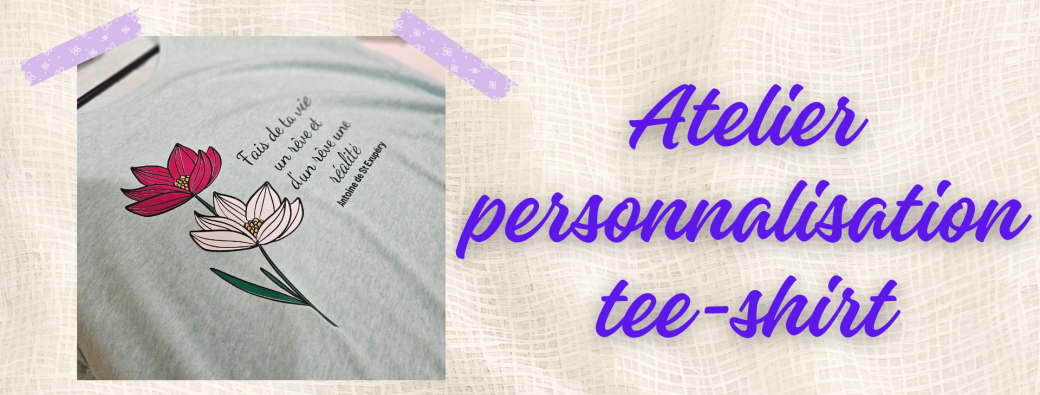 Atelier flocage sur tee-shirt