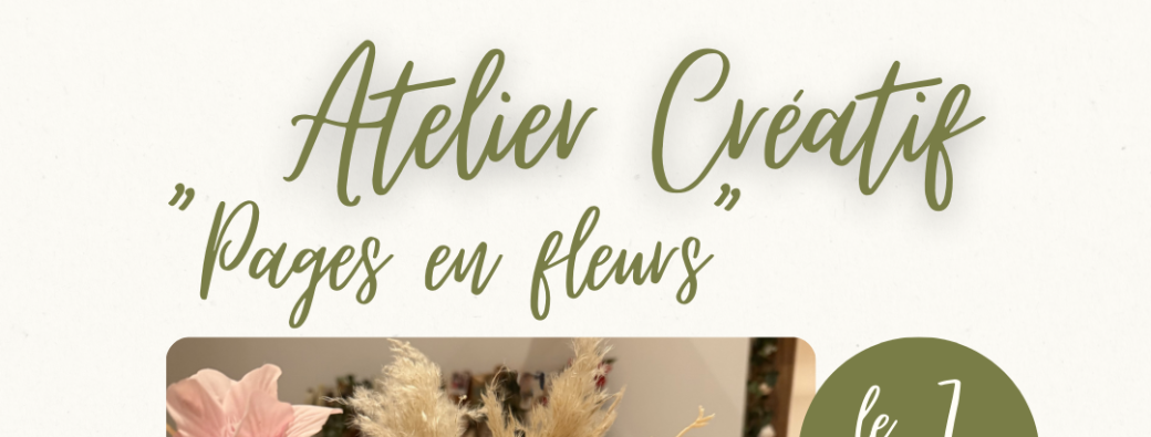 Atelier créatif "pages en fleurs"