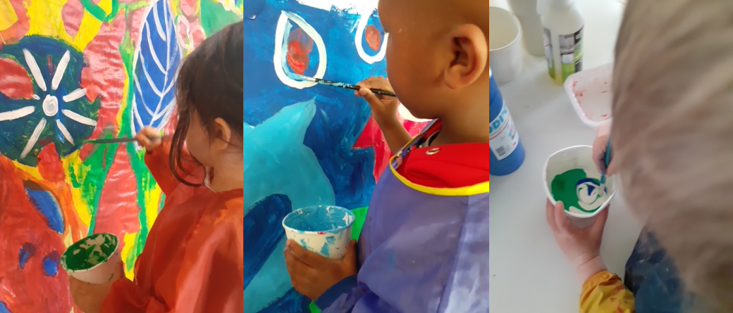 Atelier Fresque coopérative de Noël