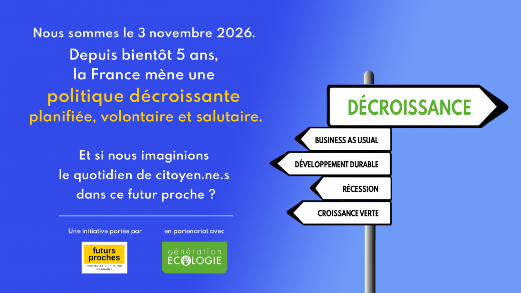 Atelier futurs proches en partenariat avec Génération Ecologie