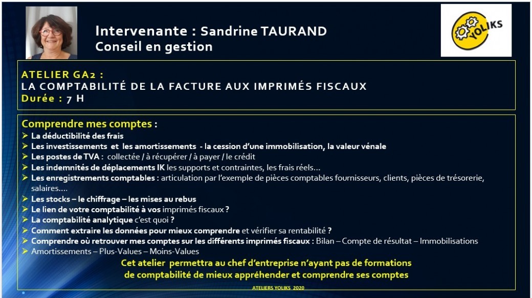 GA2 - La comptabilité de la facture aux imprimés