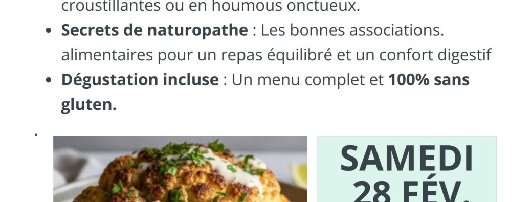 Atelier gourmand : se réconciliez avec les choux