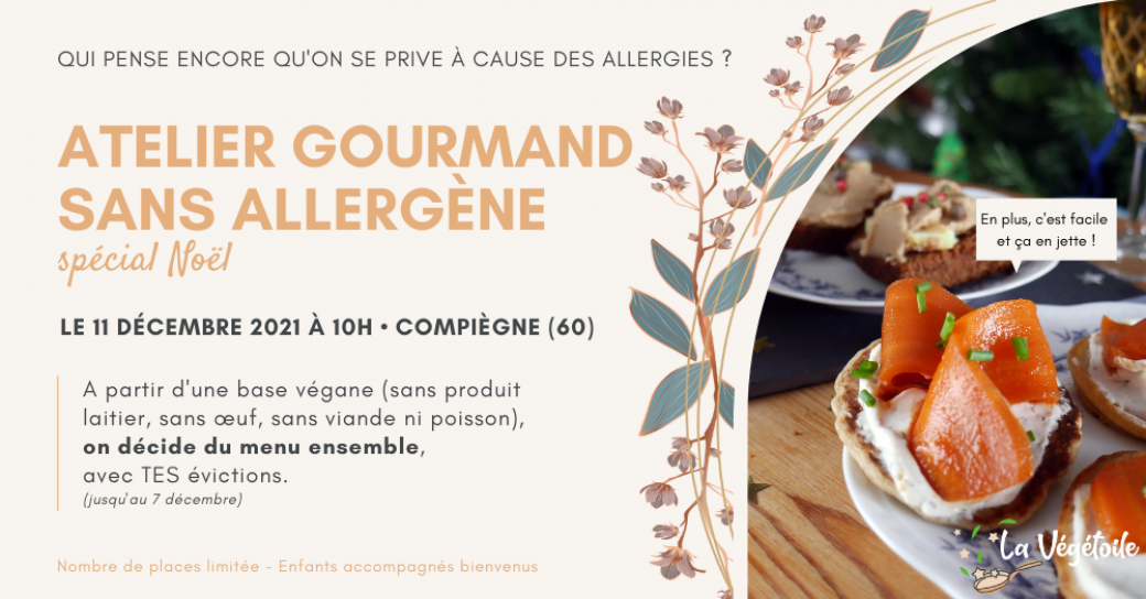 Atelier gourmand • spécial Noël sans allergène