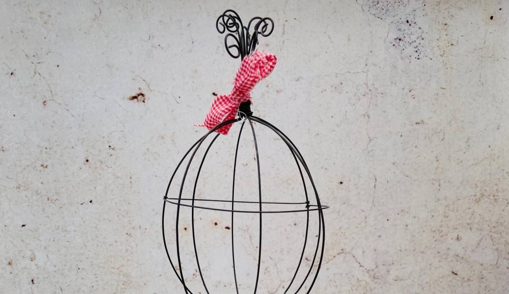 Atelier "grande cage à oiseau en fil de fer"