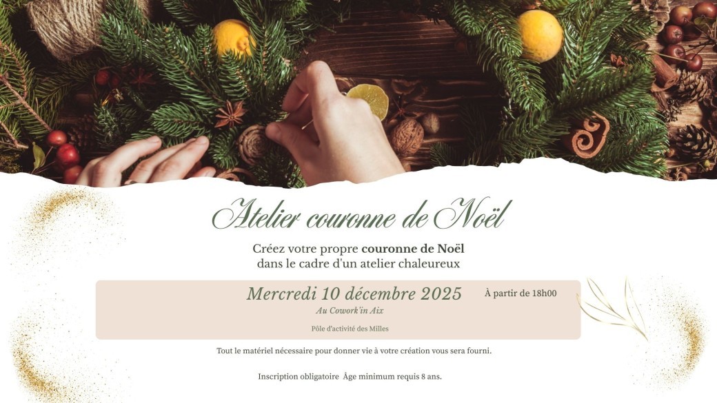 Atelier Floral - Couronne de Noël