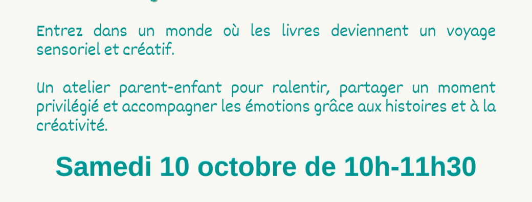Atelier Histoires & émotions - Les petits pas vers l'autonomie - Lamorlaye 