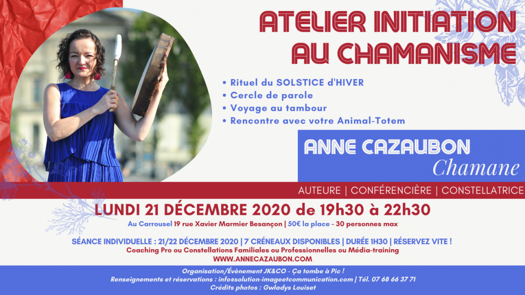 Atelier initiation au Chamanisme avec Anne Cazaubon