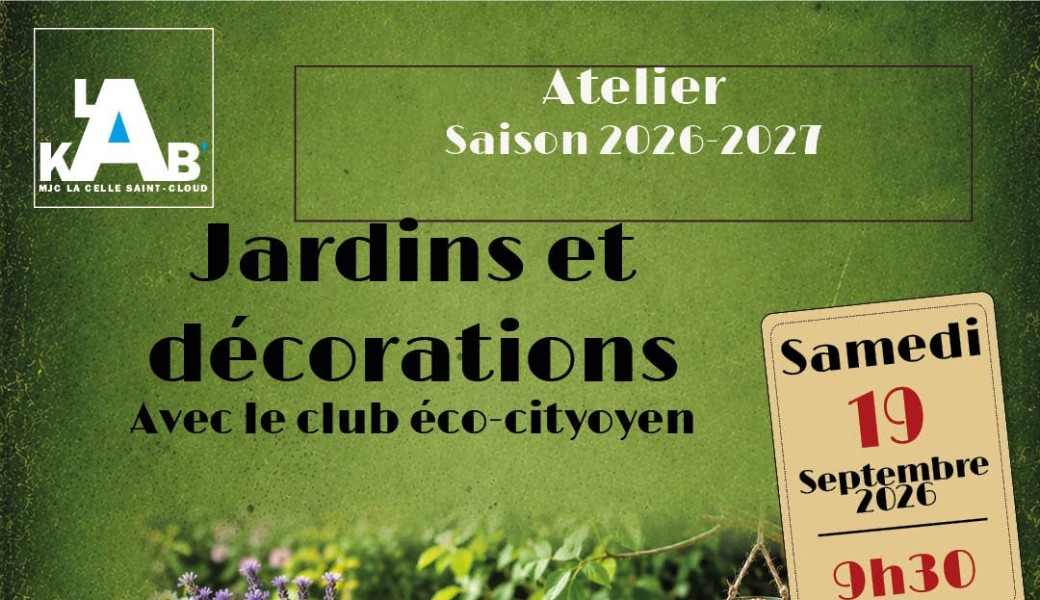 Atelier : jardins et décorations