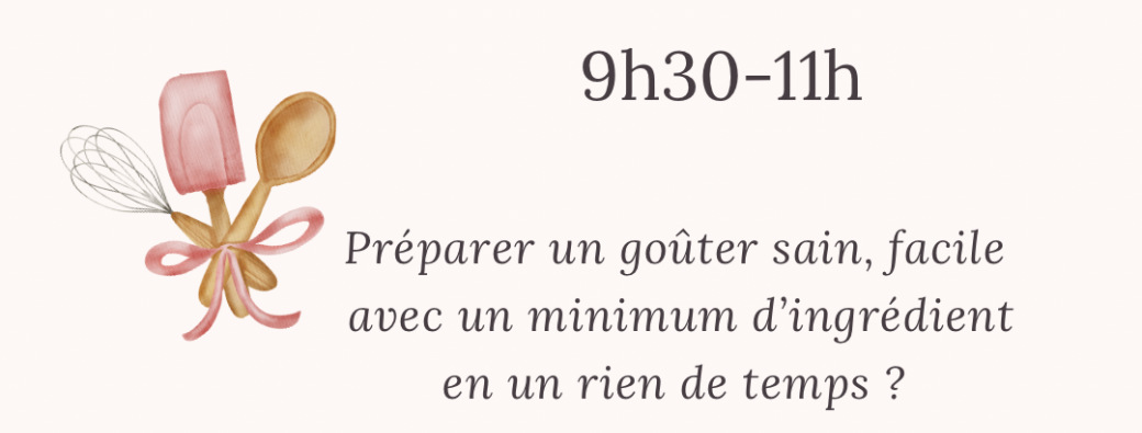 Atelier je cuisine le goûter  