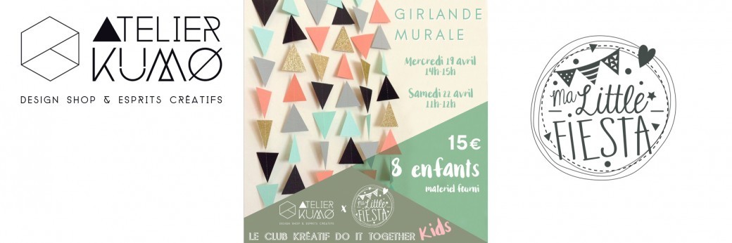 ATELIER KIDS girlande murale dès 5 ans