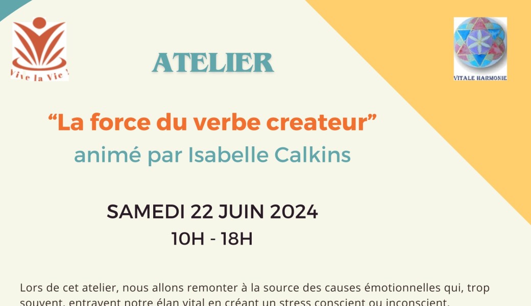 Atelier "La force du verbe créateur"