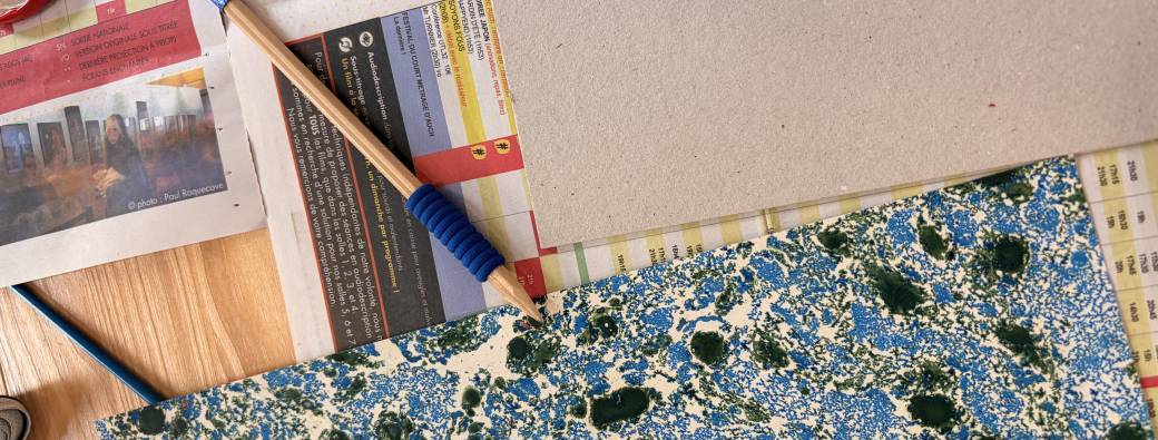 Création d'un carnet — Atelier reliure avec L'Art de V