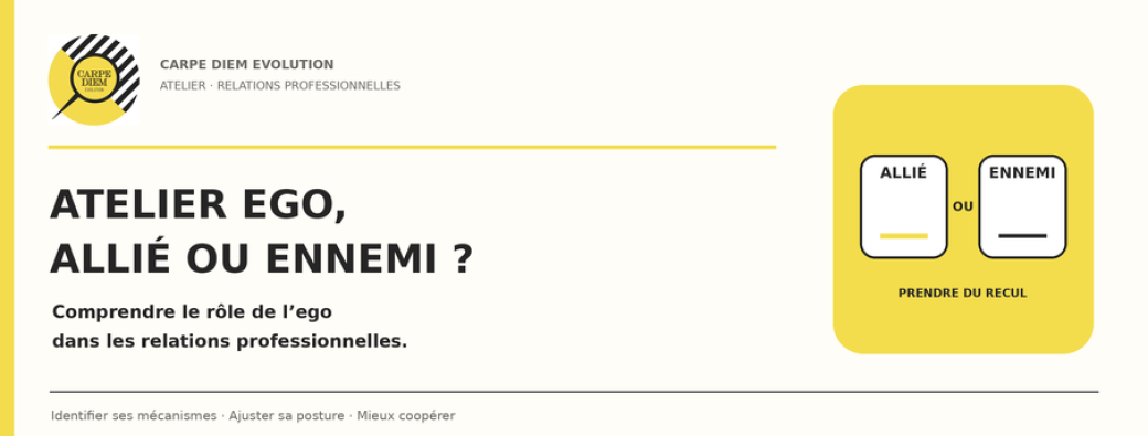 Atelier : "L'ego : allié ou ennemi ?"