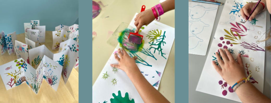 Atelier leporello avec Emmanuelle Houssais