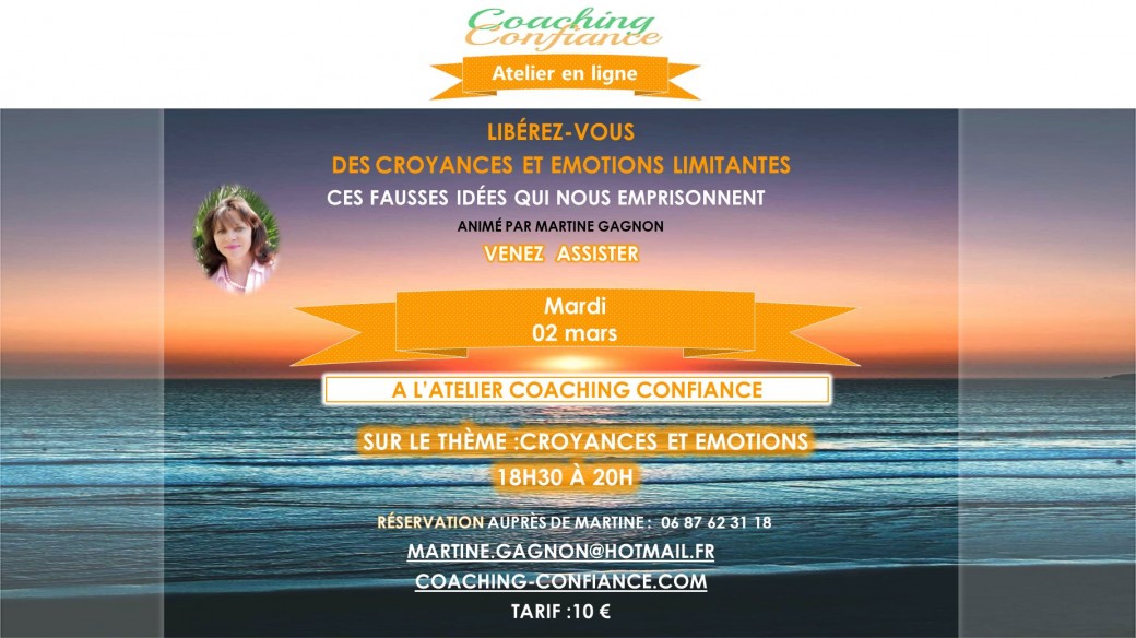Atelier "Les croyances et émotions limitantes"
