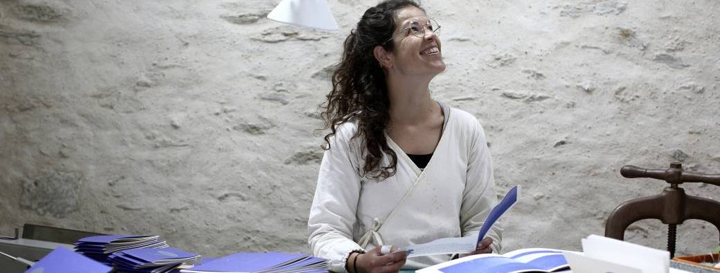 Atelier reliure, avec Agathe Marin