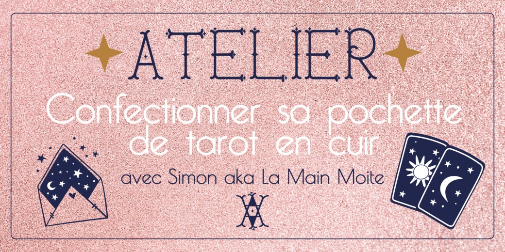 Atelier manuel : créer sa pochette de tarot/oracle en cuir